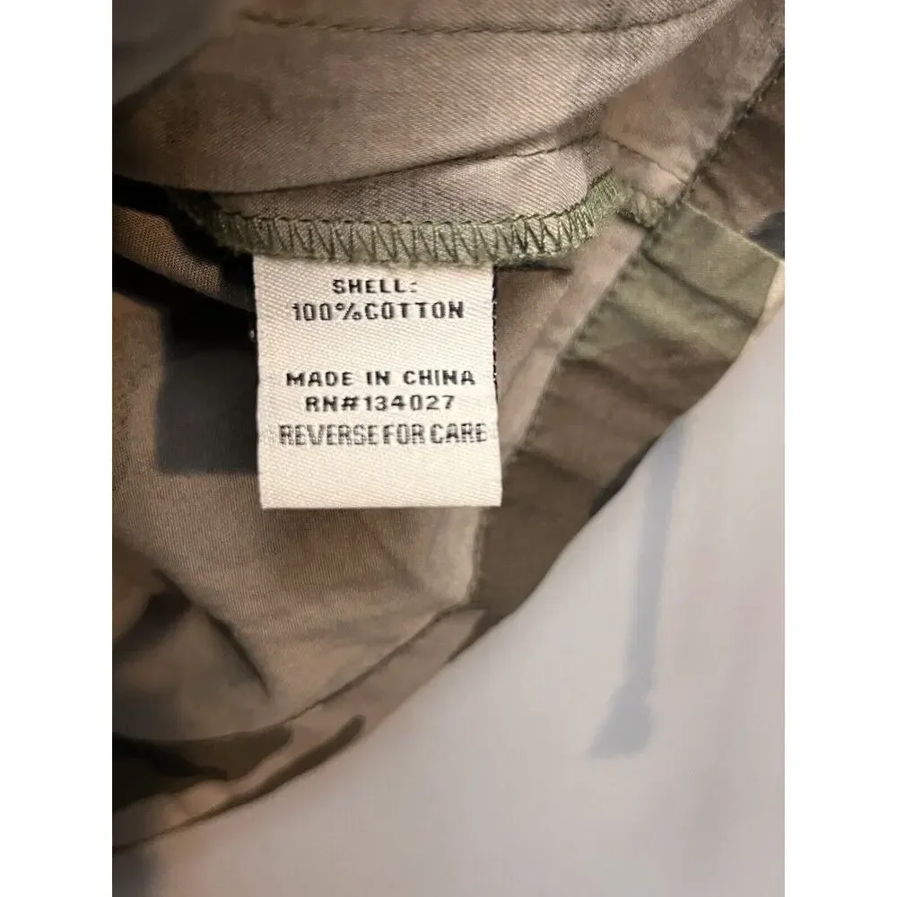 Angel Kiss Camo Utility Vest Womens medium Green‎ Full zip Pockets